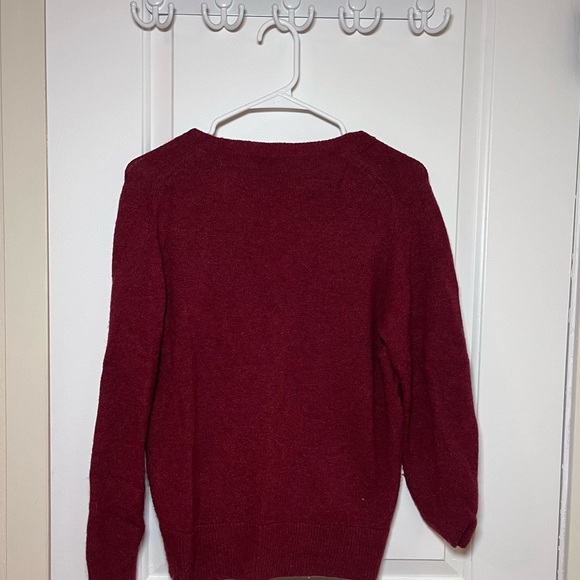 Madewell Wrap-Front Pullover Sweater in Coziest Yarn - S - Picture 3 of 4